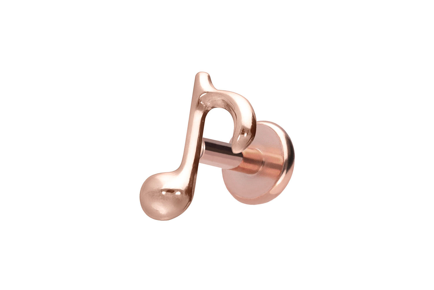 Titan Labret Piercing mit Push Fit ACHTELNOTE